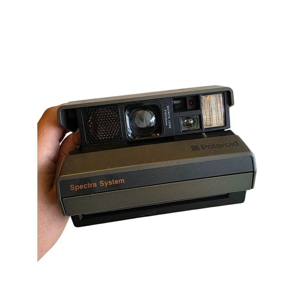 Polaroid Spectra System‎ Vintage Instant Film Camera Quintic Lens Grey Flash F3